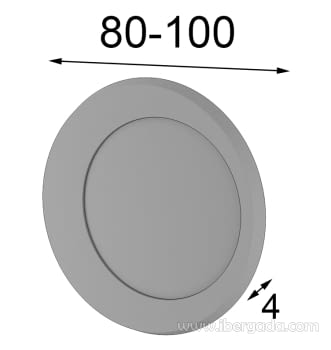 Espejo Redondo blanco (80cm o 100cm)-4