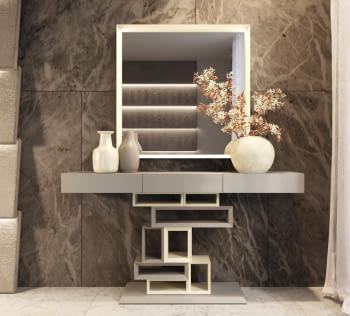 Consola Arena/Piedra R03 3 Cajones (120x40x80)