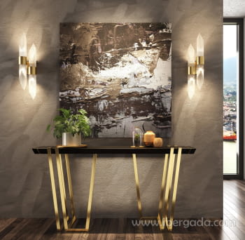 Consola Negro/Oro R06  (120x40x80)