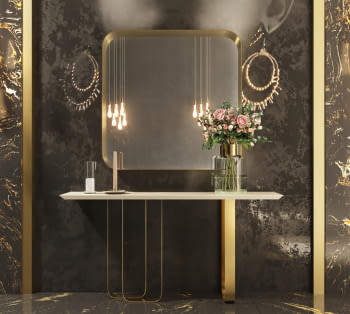 Consola Blanco/Oro R33  (120x40x80)