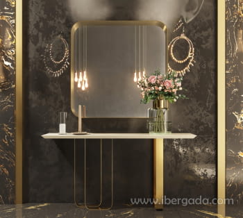 Consola Blanco/Oro R33  (120x40x80)