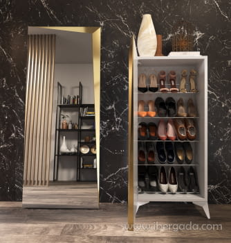 Zapatero Alto Blanco/Oro Z04 (60x29x134)-2