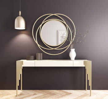 Consola Blanco/Arena R27 1 Cajón (120x40x80)