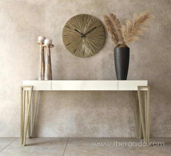 Consola Blanco/Arena R28 1 Cajón (120x40x80)
