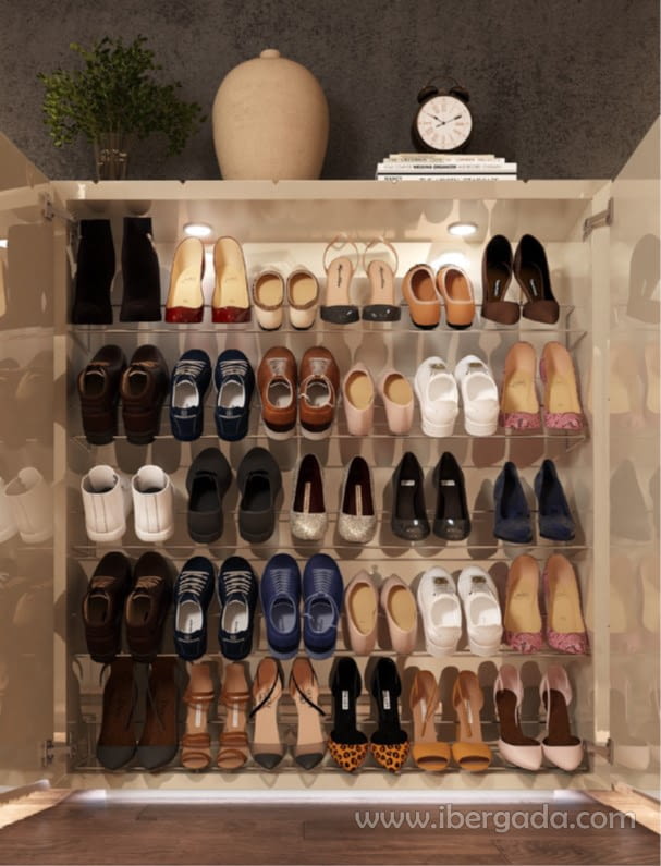 Zapatero Cubo Alto Blanco/Oro Z21 (120x29x139)-2
