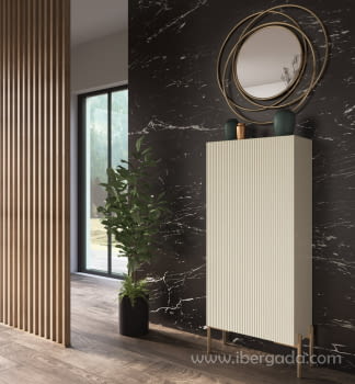 Zapatero Alto Blanco/Oro Z38 (60x29x140)