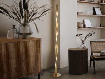 Lampara de pie Twist Oro (150x22)