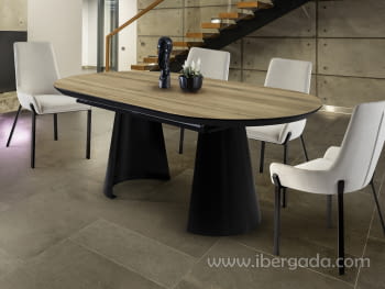 Mesa de Comedor Extensible Capri Madera (206/406 x 103)