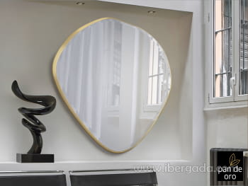 Espejo Mimo Oval Oro (110x114)