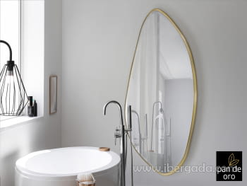 Espejo Mimo Oval Oro (170x80)
