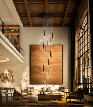 Lampara Varas 25L Oro/Negro Dimable (5M)