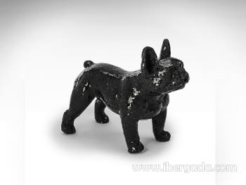 Figura Bulldog Atila Negro (38x22)
