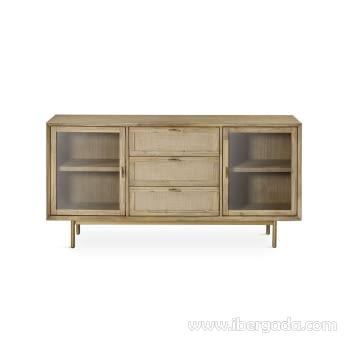 Mueble Aparador Andes 2 Puertas 3 Cajones (160x45x80)