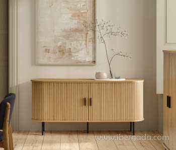 Mueble Aparador Serena Roble 2 Puertas (160x40x75)