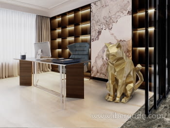 Figura Future Cat Oro Grande (98x55x75)