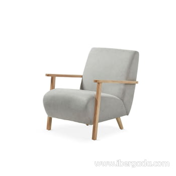 Butaca SL-705 Roble/Gris (70x85x82)