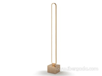 Lampara de pie Colette Oro Rosa (140x18)-5