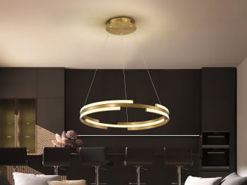 Lampara Ciclos Oro (60x60)