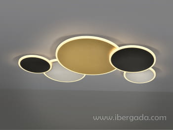 Plafón Umbra Oro/Negro Grande (84x55)-1