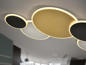 Plafón Umbra Oro/Negro Grande (84x55)-3