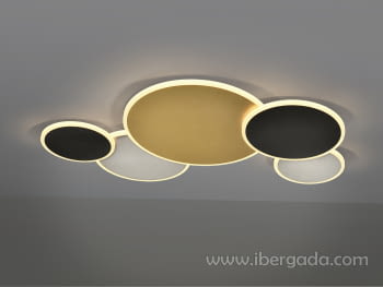 Plafón Umbra Oro/Negro Grande (84x55)-4