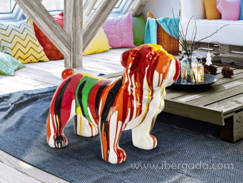 Figura Bulldog Otto Colores (41x31)