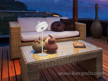 Sobremesa Gong Blanco (13x13x35)