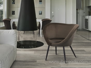 Sillón Ozome Marrón/Negro (80x71x85)