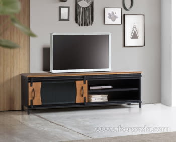 Mueble TV Pavia Mango/Metal (160x40x50)