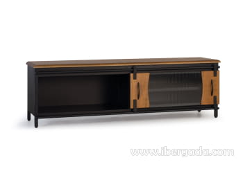 Mueble TV Pavia Mango/Metal (160x40x50)-4