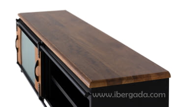 Mueble TV Pavia Mango/Metal (160x40x50)-5