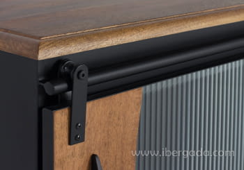 Mueble TV Pavia Mango/Metal (160x40x50)-6