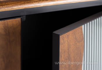 Mueble TV Pavia Mango/Metal (160x40x50)-9