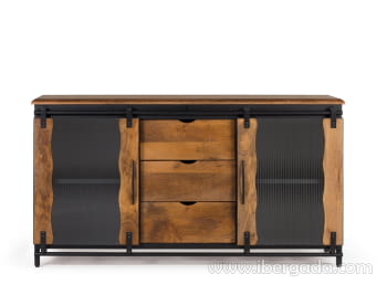Aparador Pavia Mango/Metal (150x40x80)