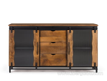 Aparador Pavia Mango/Metal (190x40x80)