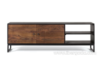 Mueble TV Lucca Palisandro/Metal (150x40x50)