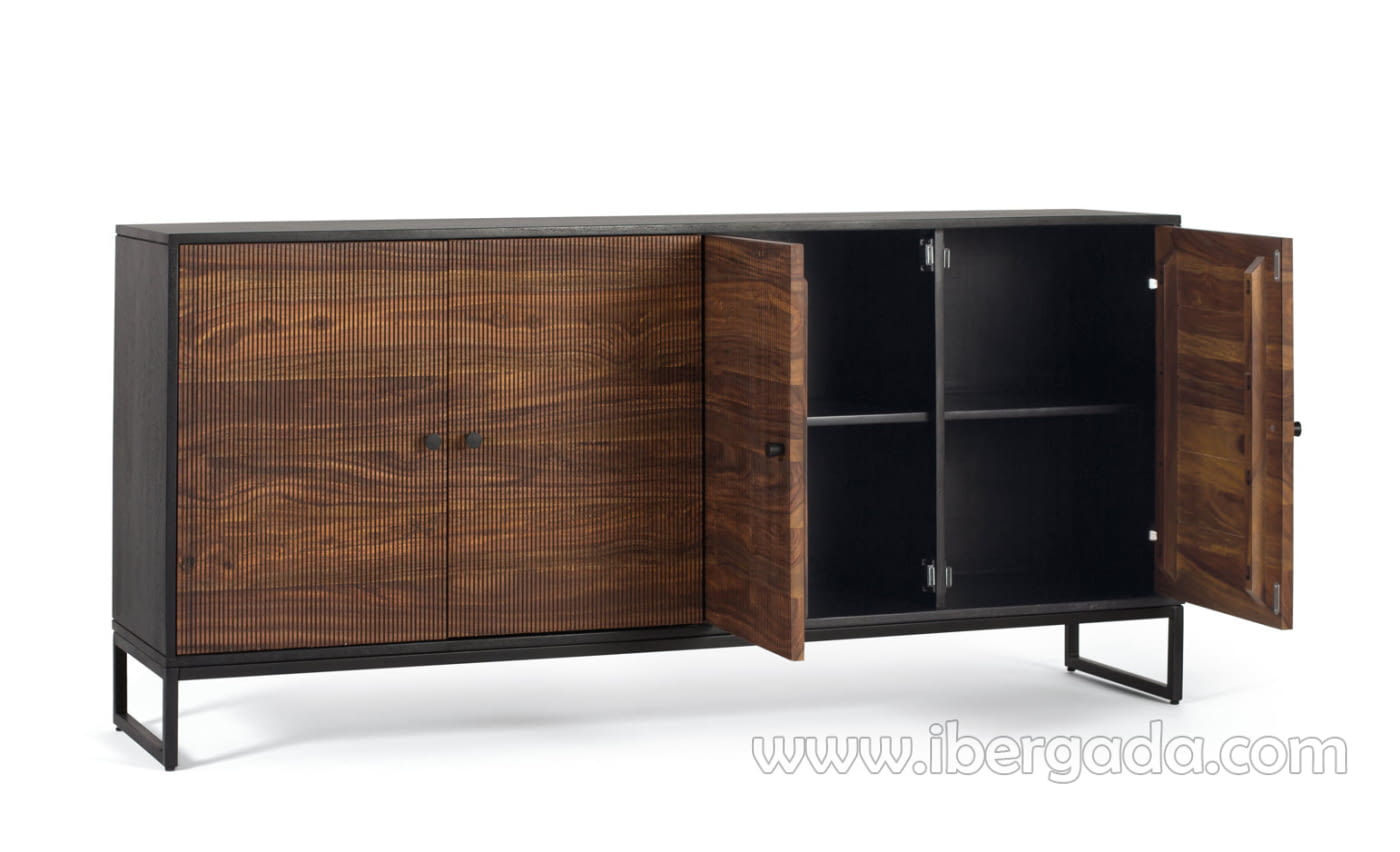 Aparador Lucca Palisandro/Metal (150x40x50)-4