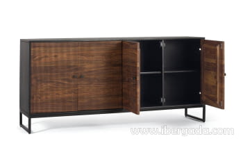 Aparador Lucca Palisandro/Metal (150x40x50)-4