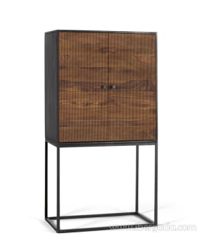 Alacena Lucca Palisandro/Metal (80x45x150)-3