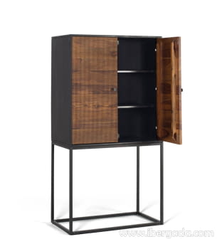 Alacena Lucca Palisandro/Metal (80x45x150)-4