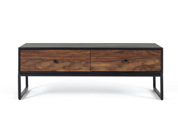 Mesa Centro Lucca Palisandro/Metal (110x60x40)