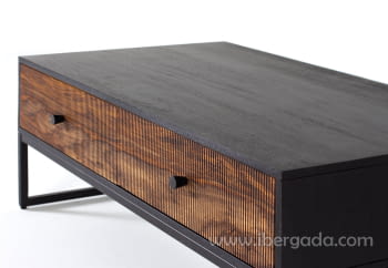 Mesa Centro Lucca Palisandro/Metal (110x60x40)-5