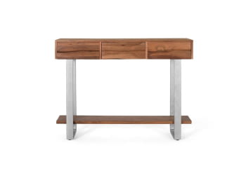 Consola Acacia/Metal (120x30x90)