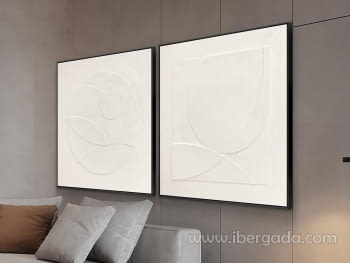 Set de Cuadros Bajorrelieve Albos