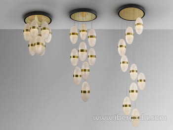 Lampara Garden Negro/Bronce (50x50)-5