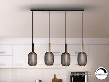 Lampara Micron Oro/Negro 4L (88x13)