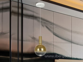 Colgante Matices Blanco/Oro 1L (20x20)-1