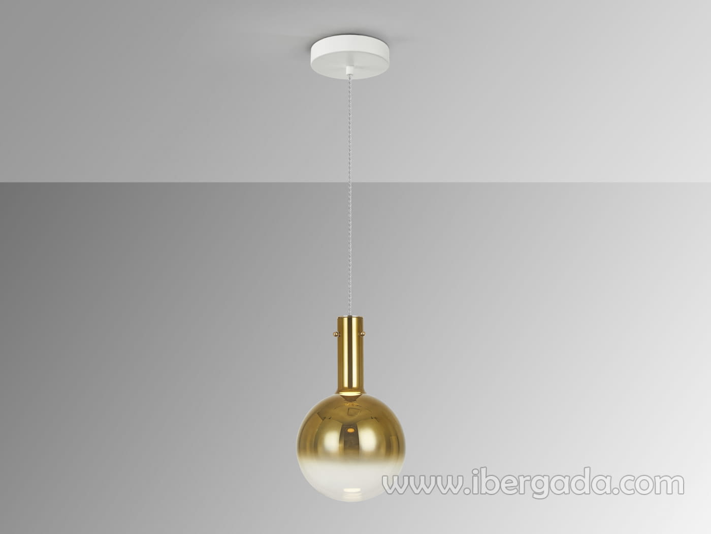 Colgante Matices Blanco/Oro 1L (20x20)-3