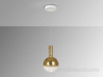 Colgante Matices Blanco/Oro 1L (20x20)-3