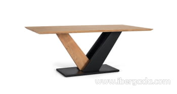 Mesa de Comedor Acacia/Metal (200x100x77)